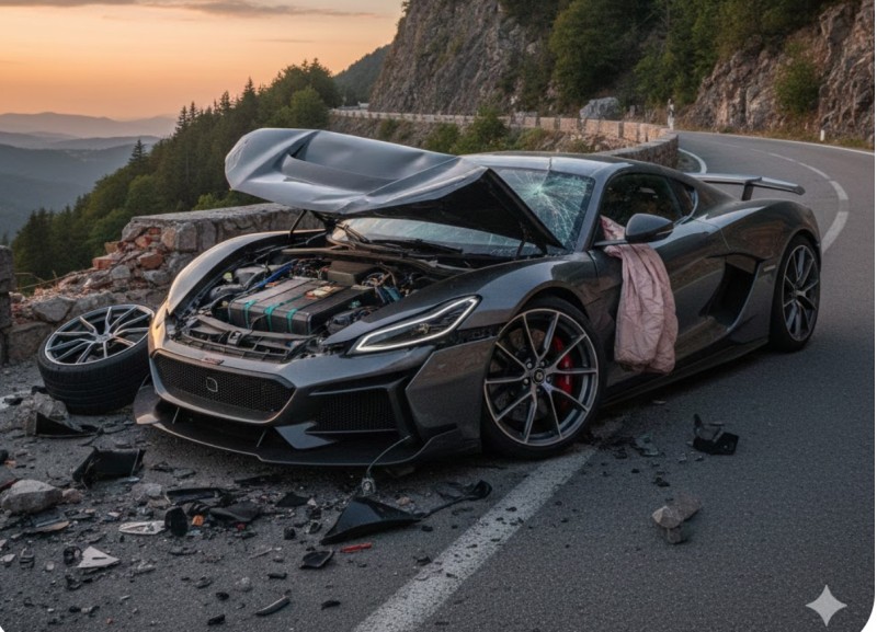 Crashed Rimac