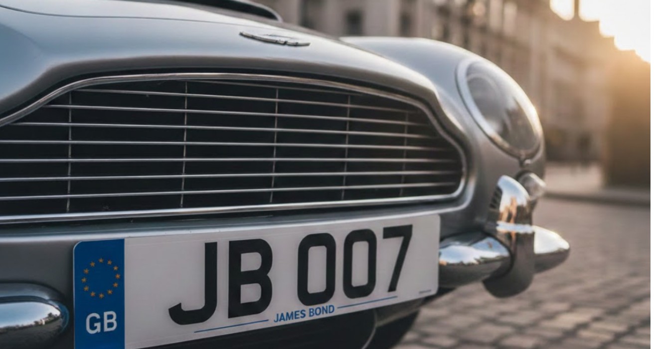 James Bond Registration Plate