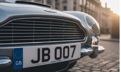 James Bond Registration Plate