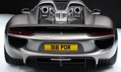 Porsche 918 Registration Plates