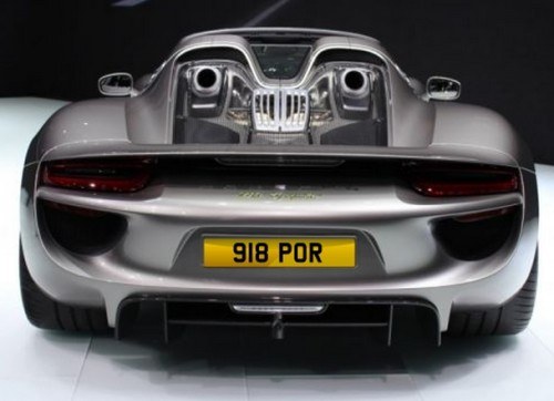 Porsche 918 Registration Plates